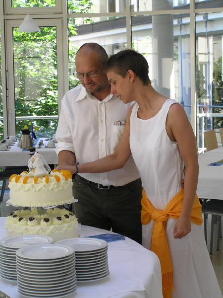Sackhochzeit 055.jpg - Der Hochzeitskuchen